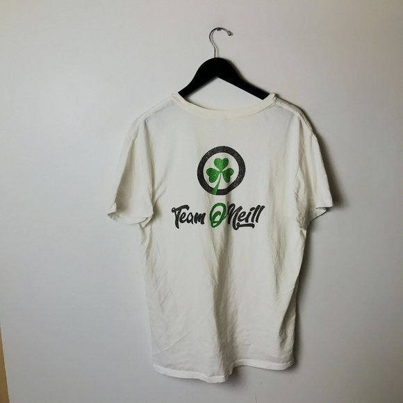 Team O'Neill T Shirt Four Leaf Clover Single Stitch Graphic Tee Short Sleeve - Picture 13 of 15
